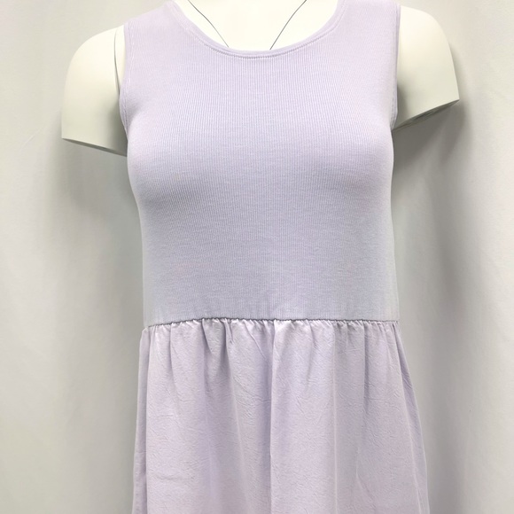 NWOT Sleeveless Tencel blend lavender Midi Dress by Signatur - Picture 1 of 6